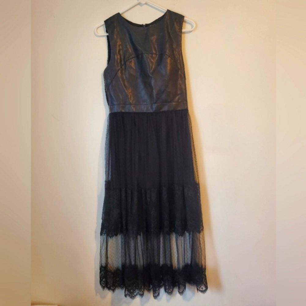 Reveuse Black Lace Dress Size Small Wednesday Adams‎